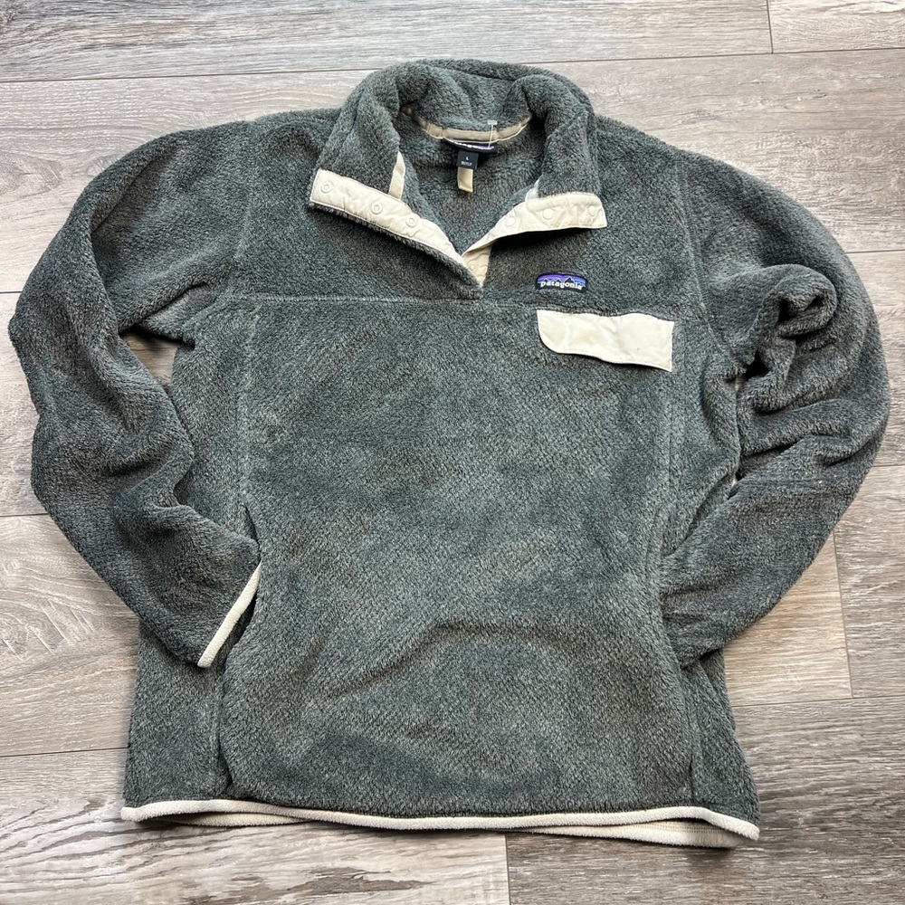 Patagonia Women's Gray Re-Tool Snap-T Fleece Pullover